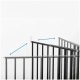 Badabulle Safe & Protect XL Safety Gate - Black