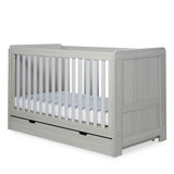 Ickle Bubba Pembrey 3 Piece Room Set, Under Drawer & Fibre Mattress - Ash Grey
