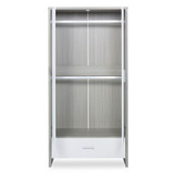 Ickle Bubba Pembrey 3 Piece Room Set, Under Drawer & Premium Sprung Mattress - Ash Grey & White