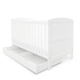 Ickle Bubba Coleby 2 Piece Room Set & Fibre Mattress - White