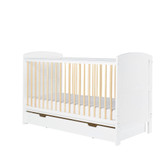 Ickle Bubba Coleby 2 Piece Room Set & Fibre Mattress  - Scandi White