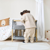 Tutti Bambini CoZee Mini Me Play Crib - Oak/Charcoal