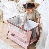 Tutti Bambini CoZee Luxe Mini Me Crib - Walnut/Blush
