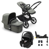 Bugaboo Fox 5 All Terrain Pushchair + Pebble 360 Pro2 & Base - Black/Forest Green