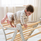 Tutti Bambini Scala Montessori 3 in 1 Pikler Climbing Frame with Climbing Wall - Mushroom
