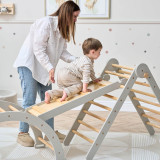 Tutti Bambini Scala Montessori 3 in 1 Pikler Climbing Frame with Climbing Wall - Mushroom