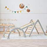 Tutti Bambini Scala Montessori 3 in 1 Pikler Climbing Frame with Climbing Wall - Mushroom