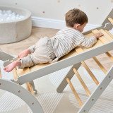 Tutti Bambini Scala Montessori 3 in 1 Pikler Climbing Frame with Climbing Wall - Mushroom
