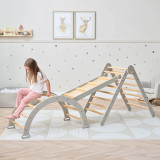 Tutti Bambini Scala Montessori 3 in 1 Pikler Climbing Frame with Climbing Wall - Mushroom