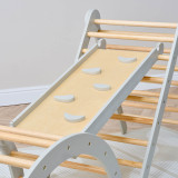Tutti Bambini Scala Montessori 3 in 1 Pikler Climbing Frame with Climbing Wall - Mushroom