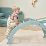 Tutti Bambini Scala Montessori 3 in 1 Pikler Climbing Frame with Climbing Wall - Ocean Stone