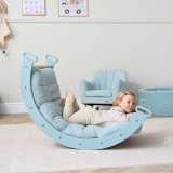 Tutti Bambini Scala Montessori 3 in 1 Pikler Climbing Frame with Climbing Wall - Ocean Stone