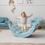 Tutti Bambini Scala Montessori 3 in 1 Pikler Climbing Frame with Climbing Wall - Ocean Stone