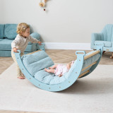Tutti Bambini Scala Montessori 3 in 1 Pikler Climbing Frame with Climbing Wall - Ocean Stone