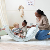 Tutti Bambini Scala Montessori 3 in 1 Pikler Climbing Frame with Climbing Wall - Sea Mist