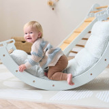 Tutti Bambini Scala Montessori 3 in 1 Pikler Climbing Frame with Climbing Wall - Sea Mist