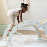 Tutti Bambini Scala Montessori 3 in 1 Pikler Climbing Frame with Climbing Wall - Sea Mist