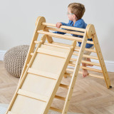 Tutti Bambini Scala Montessori 3 in 1 Pikler Climbing Frame with Climbing Wall - Natural