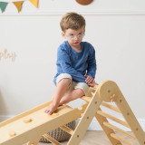 Tutti Bambini Scala Montessori 3 in 1 Pikler Climbing Frame with Climbing Wall - Natural