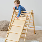 Tutti Bambini Scala Montessori 3 in 1 Pikler Climbing Frame with Climbing Wall - Natural