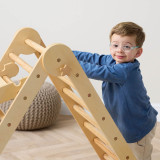 Tutti Bambini Scala Montessori 3 in 1 Pikler Climbing Frame with Climbing Wall - Natural