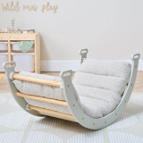 Tutti Bambini Scala Montessori Pikler Rocking Frame Cushion - Boucle Mushroom