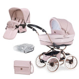 Bebecar Prive Stylo Class Combi + Raincover & FREE Bag - Woven Pink (592)