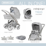Bebecar Special Minipop 3-in-1 Travel System - Silver Grey (451)
