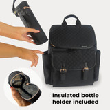 My Babiie Backpack Changing Bag - Black Quilted