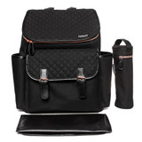 My Babiie Backpack Changing Bag - Black Quilted