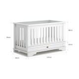 Boori Eton Convertible Plus 2 Piece Room Set (with 3 Drawer Chest) - White