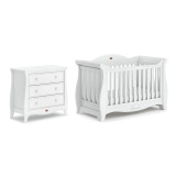 Boori Sleigh Royale 2 Piece Room Set (with Chest) - White