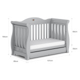 Boori Sleigh Royale 2 Piece Room Set (with Chest) - Pebble