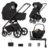 Venicci Claro 3-in-1 Tiago + 360 Base Travel System - Noir