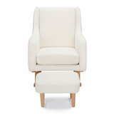Babymore Ida Nursing Chair with Stool - Boucle
