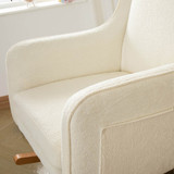 Babymore Ida Nursing Chair with Stool - Boucle
