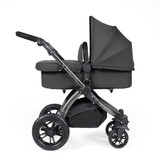 Ickle Bubba Stomp Luxe Pram - Black/Charcoal Grey/Black