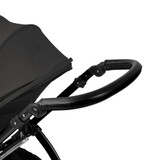 Ickle Bubba Stomp Luxe 9-Piece Pram - Black/Charcoal Grey/Black