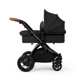 Ickle Bubba Stomp Luxe 9-Piece Pram - Black/Midnight/Tan