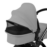 Ickle Bubba Stomp Luxe 9-Piece Pram - Black/Pearl Grey/Black