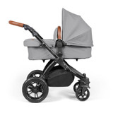 Ickle Bubba Stomp Luxe Pram - Black/Pearl Grey/Tan