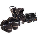 iCandy Peach 7 Twin + 2 x Cocoon i-Size & Base - Pecan