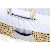 Clair De Lune Reversible Palm Moses Basket - Stars & Stripes