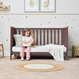 Tutti Bambini Misha Cot Bed - Mulberry/Golden Oak