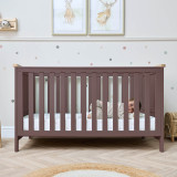 Tutti Bambini Misha Cot Bed - Mulberry/Golden Oak