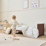 Tutti Bambini Misha Cot Bed - Mulberry/Golden Oak