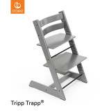 Stokke® Tripp Trapp® Highchair + Baby Set + Cushion Bundle - Storm Grey