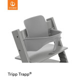 Stokke® Tripp Trapp® Highchair + Baby Set + Cushion Bundle - Storm Grey
