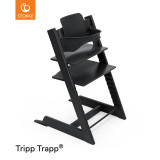 Stokke® Tripp Trapp® Highchair + Baby Set + Newborn Set Bundle - Black