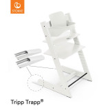Stokke® Tripp Trapp® Highchair + Baby Set + Newborn Set Bundle - White